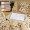 Robotime Eulen Puzzle Pendeluhr