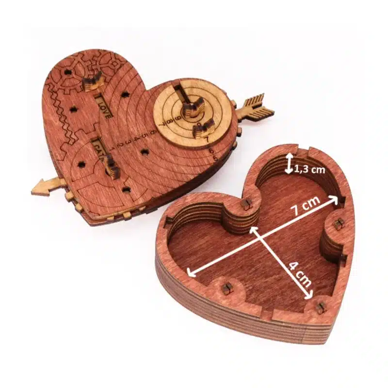 Tin Woodman`s Heart. Eine mechanische Schatzkiste mit Codeschloss