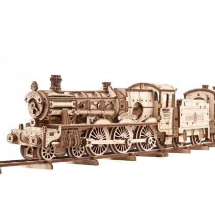 Zauberhaftes Modellbau-Set: Ugears™ Hogwarts Express & Bahnsteig 9 ¾