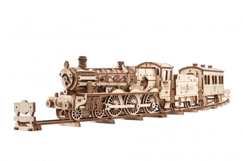 Zauberhaftes Modellbau-Set: Ugears™ Hogwarts Express & Bahnsteig 9 ¾
