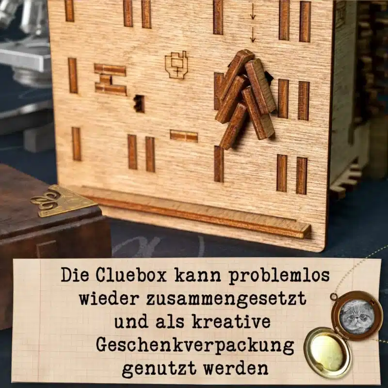 IDVenture Cluebox – Escape Room in einer Box. Schrödingers Katze