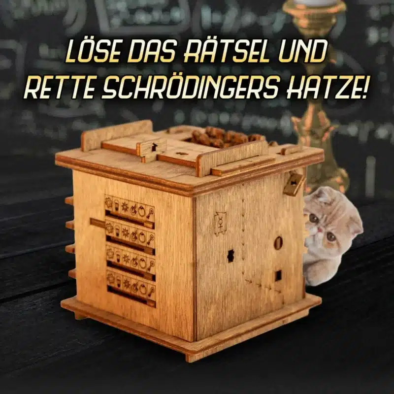 IDVenture Cluebox – Escape Room in einer Box. Schrödingers Katze