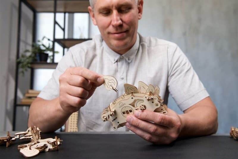 Ugears Modellbausatz Stegosaurus + Tyrannosaurus Rex