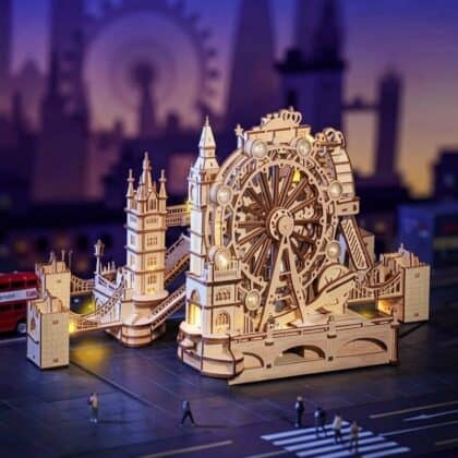 Robotime London Sightseeing Walk + Tower Bridge mit Lichtern